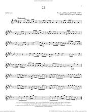 Tequila sheet music for alto saxophone solo (PDF-interactive)