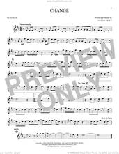 Cover icon of Change sheet music for alto saxophone solo by Taylor Swift, intermediate skill level