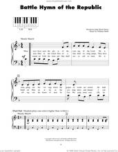 Cover icon of Battle Hymn Of The Republic sheet music for piano solo (5-fingers) by William Steffe and Julia Ward Howe, beginner piano (5-fingers)