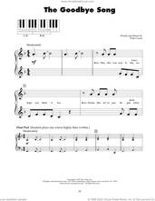 Cover icon of The Goodbye Song (from Bear In The Big Blue House) sheet music for piano solo (5-fingers) by Peter Lurye, beginner piano (5-fingers)