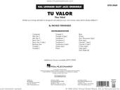 Cover icon of Tu Valor (Your Value) (COMPLETE) sheet music for jazz band by Michele Fernández, intermediate skill level