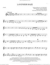 Cover icon of Lavender Haze sheet music for violin solo by Taylor Swift, Jack Antonoff, Jahaan Akil Sweet, Mark Anthony Spears, Sam Dew and Zoe Kravitz, intermediate skill level