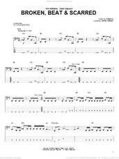 Cover icon of Broken, Beat and Scarred sheet music for bass (tablature) (bass guitar) by Metallica and James Hetfield, intermediate skill level