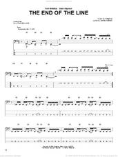 Cover icon of The End Of The Line sheet music for bass (tablature) (bass guitar) by Metallica and James Hetfield, intermediate skill level