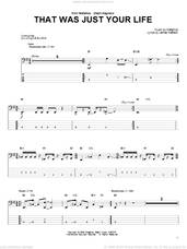 Cover icon of That Was Just Your Life sheet music for bass (tablature) (bass guitar) by Metallica and James Hetfield, intermediate skill level