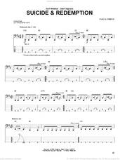 Cover icon of Suicide and Redemption sheet music for bass (tablature) (bass guitar) by Metallica, intermediate skill level