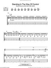 Cover icon of Standing In The Way Of Control sheet music for guitar (tablature) by Gossip, Beth Ditto and Billie Hannah, intermediate skill level