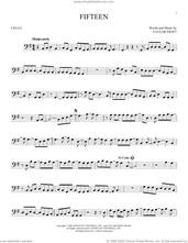Cover icon of Fifteen sheet music for cello solo by Taylor Swift, intermediate skill level