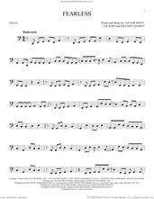Cover icon of Fearless sheet music for cello solo by Taylor Swift, Hillary Lindsey and Liz Rose, intermediate skill level
