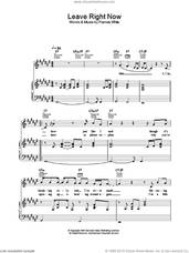 Cover icon of Leave Right Now sheet music for voice, piano or guitar by Will Young, intermediate skill level