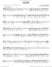 Cover icon of Love Power (from Disenchanted) sheet music for voice and other instruments (fake book) by Idina Menzel, Alan Menken and Stephen Schwartz, intermediate skill level