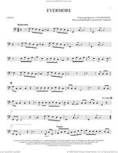 Cover icon of evermore (feat. Bon Iver) sheet music for cello solo by Taylor Swift, Justin Vernon and William Bowery, intermediate skill level