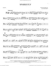 Cover icon of Sparks Fly sheet music for cello solo by Taylor Swift, intermediate skill level