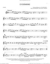 Cover icon of evermore (feat. Bon Iver) sheet music for violin solo by Taylor Swift, Justin Vernon and William Bowery, intermediate skill level