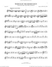 Cover icon of March Of The Resistance (from Star Wars: The Force Awakens) sheet music for mallet solo (Percussion) by John Williams, intermediate mallet (Percussion)