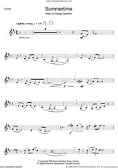 Cover icon of Summertime sheet music for clarinet solo by George Gershwin, intermediate skill level