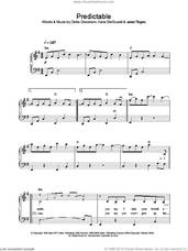 Cover icon of Predictable sheet music for piano solo by Delta Goodrem, intermediate skill level
