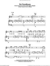Cover icon of No Goodbyes sheet music for voice, piano or guitar, intermediate skill level
