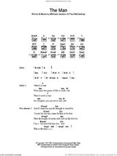 Cover icon of The Man sheet music for guitar (chords) by Michael Jackson and Paul McCartney, intermediate skill level