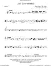 Cover icon of Let's Get It Started sheet music for mallet solo (Percussion) by Black Eyed Peas, Allan Pineda, George Pajon Jr., Jaime Gomez, Michael Fratantuno, Terence Yoshiaki Graves and Will Adams, intermediate mallet (Percussion)