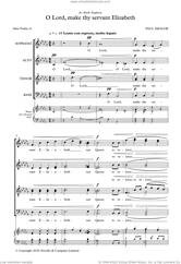 Cover icon of O Lord, Make Thy Servant Elizabeth sheet music for choir (SATB: soprano, alto, tenor, bass) by Paul Mealor, classical score, intermediate skill level