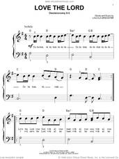 Cover icon of Love The Lord sheet music for piano solo (big note book) by Lincoln Brewster, easy piano (big note book)