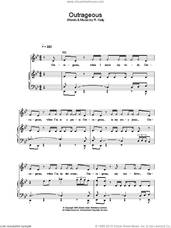 Cover icon of Outrageous sheet music for voice, piano or guitar by Britney Spears, intermediate skill level