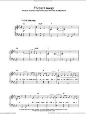 Cover icon of Throw It Away, (intermediate) sheet music for piano solo by Delta Goodrem, intermediate skill level