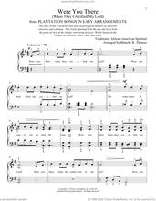 Cover icon of Were You There When They Crucified My Lord? sheet music for piano solo , Blanche K. Thomas and Leah Claiborne, classical score, intermediate skill level
