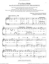 Cover icon of I've Got A Robe sheet music for piano solo , Blanche K. Thomas and Leah Claiborne, classical score, intermediate skill level