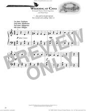 Cover icon of Wedding At Cana sheet music for piano solo (method) by Joseph Martin, David Angerman and Mark Hayes, David Angerman, Joseph M. Martin and Mark Hayes, beginner piano (method)