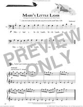 Cover icon of Mary's Little Lamb sheet music for piano solo (method) , David Angerman, Joseph M. Martin and Mark Hayes, beginner piano (method)