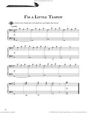 Cover icon of I'm A Little Teapot sheet music for piano solo (method) , David Angerman, Joseph M. Martin and Mark Hayes, beginner piano (method)