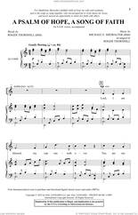 Cover icon of A Psalm Of Hope, A Song Of Faith (arr. Roger Thornhill) sheet music for choir (SAB: soprano, alto, bass) by Michael E. Showalter and Roger Thornhill, intermediate skill level