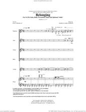 Cover icon of Belonging sheet music for choir (SATB: soprano, alto, tenor, bass) by Marie-Clairé Saindon and Paul Grindlay, intermediate skill level