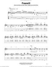 Cover icon of Freewill sheet music for guitar (tablature, play-along) by Rush, Alex Lifeson, Geddy Lee and Neil Peart, intermediate skill level