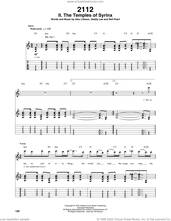 Cover icon of 2112-II The Temples Of Syrinx sheet music for guitar (tablature, play-along) by Rush, Alex Lifeson, Geddy Lee, Geddy Lee Weinrib and Neil Peart, intermediate skill level