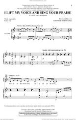 Cover icon of I Lift My Voice And Sing Your Praise sheet music for choir (SATB: soprano, alto, tenor, bass) by Joseph M. Martin, intermediate skill level
