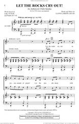 Cover icon of Let The Rocks Cry Out! (An Anthem For Palm Sunday) sheet music for choir (SATB: soprano, alto, tenor, bass) by Lloyd Larson, intermediate skill level