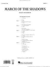 Cover icon of March Of The Shadows (COMPLETE) sheet music for concert band by Haley Woodrow and Hale Vandercook, intermediate skill level