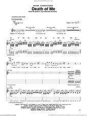 Cover icon of Death Of Me sheet music for guitar (tablature) by RED, Jasen Rauch and Rob Graves, intermediate skill level