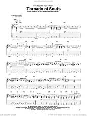 Cover icon of Tornado Of Souls sheet music for guitar (tablature) by Megadeth, Dave Ellefson and Dave Mustaine, intermediate skill level