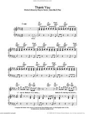 Cover icon of Thank You sheet music for voice, piano or guitar by Westlife, intermediate skill level