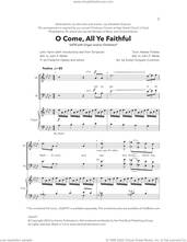 Cover icon of O Come All Ye Faithful sheet music for choir (SATB: soprano, alto, tenor, bass) by Evelyn Simpson-Curenton, intermediate skill level