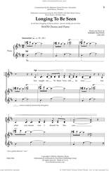 Cover icon of Longing To Be Seen sheet music for choir (SATB: soprano, alto, tenor, bass) by Sherry Blevins, intermediate skill level