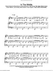 Cover icon of In The Middle sheet music for voice, piano or guitar by Sugababes, intermediate skill level