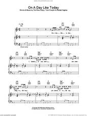 Cover icon of On A Day Like Today sheet music for voice, piano or guitar by Tim Rice-Oxley, intermediate skill level