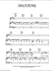 Cover icon of Heavy On My Heart sheet music for voice, piano or guitar by Anastacia, intermediate skill level