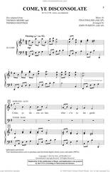 Cover icon of Come, Ye Disconsolate (arr. John Purifoy) sheet music for choir (SATB: soprano, alto, tenor, bass) by Tina English, John Purifoy, Thomas Hastings and Thomas Moore, intermediate skill level