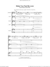 Cover icon of Make You Feel My Love (arr. Jeremy Birchall) sheet music for choir (SATB: soprano, alto, tenor, bass) by Bob Dylan and Jeremy Birchall, intermediate skill level